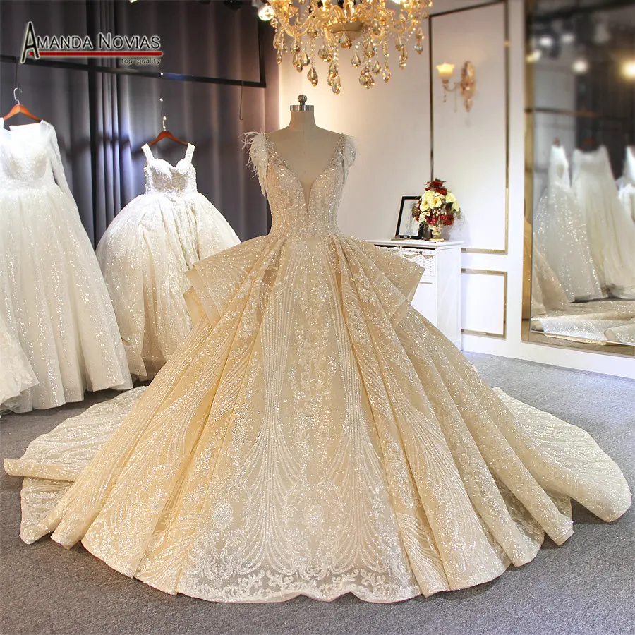 Роскошное Свадебное платье с длинным шлейфом Amanda Novias 100% как на фото | Свадьбы и