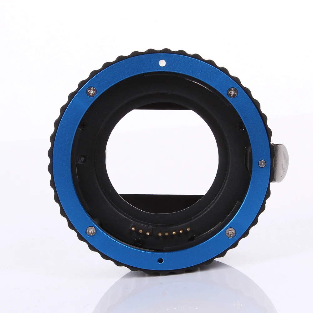 Синее металлическое Крепление с автофокусом AF макро Удлинительное Кольцо для