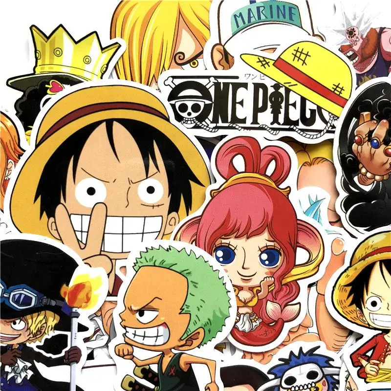 60 шт./лот бренд Аниме One Piece Луффи граффити наклейки для багажа Скейтборд мотор