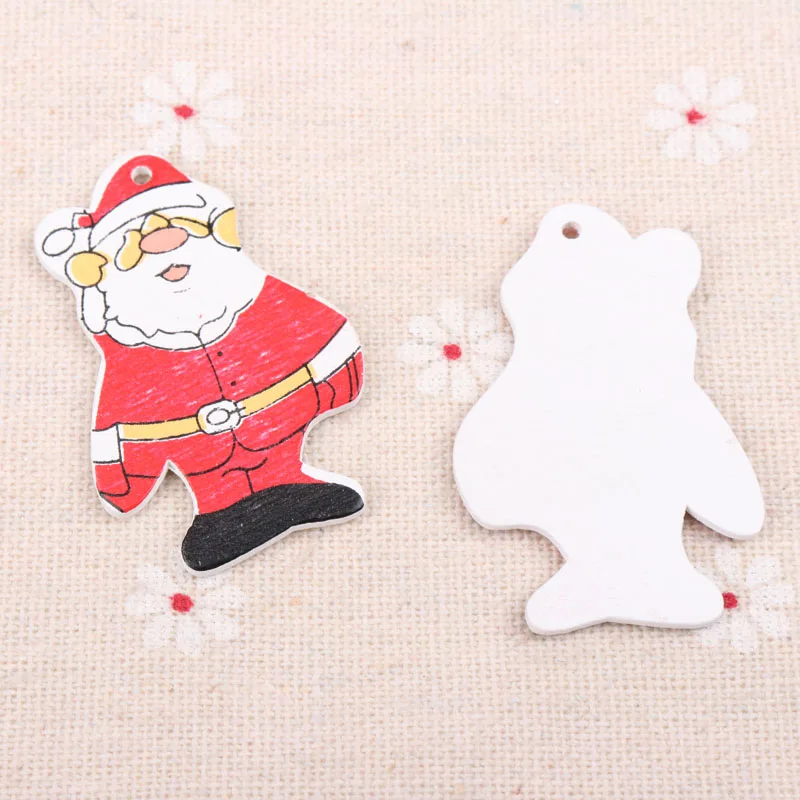 Деревянные ботинки с одним отверстием в форме отца Рождества украшения для дома