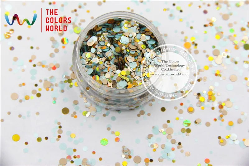 RAF321 195 смешанные цвета точечные фигуры круглые Блестки для дизайна ногтей геля