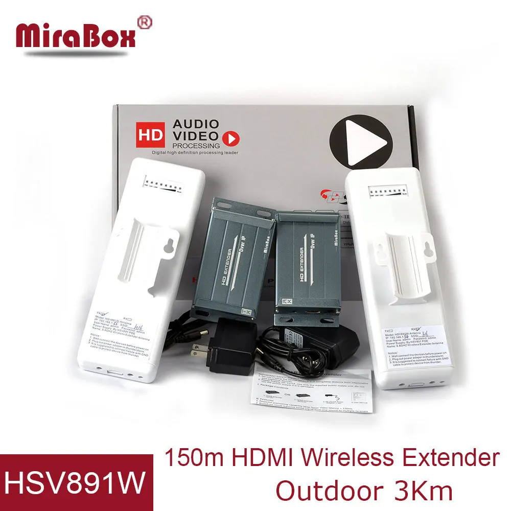 Беспроводной HDMI удлинитель 2000 м Tranmitter и Receover 5 8G HSV891W с аудио экстрактор|receiver|receiver