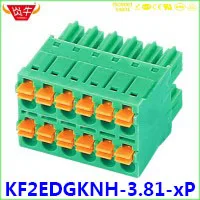 KF2EDGKNHG 3,81 2P~ 12P PCB плагин клеммные блоки 15EDGKNHG 3,81 мм 4PIN~ 24PIN Феникс контакт DEGSON KEFA YANNIU