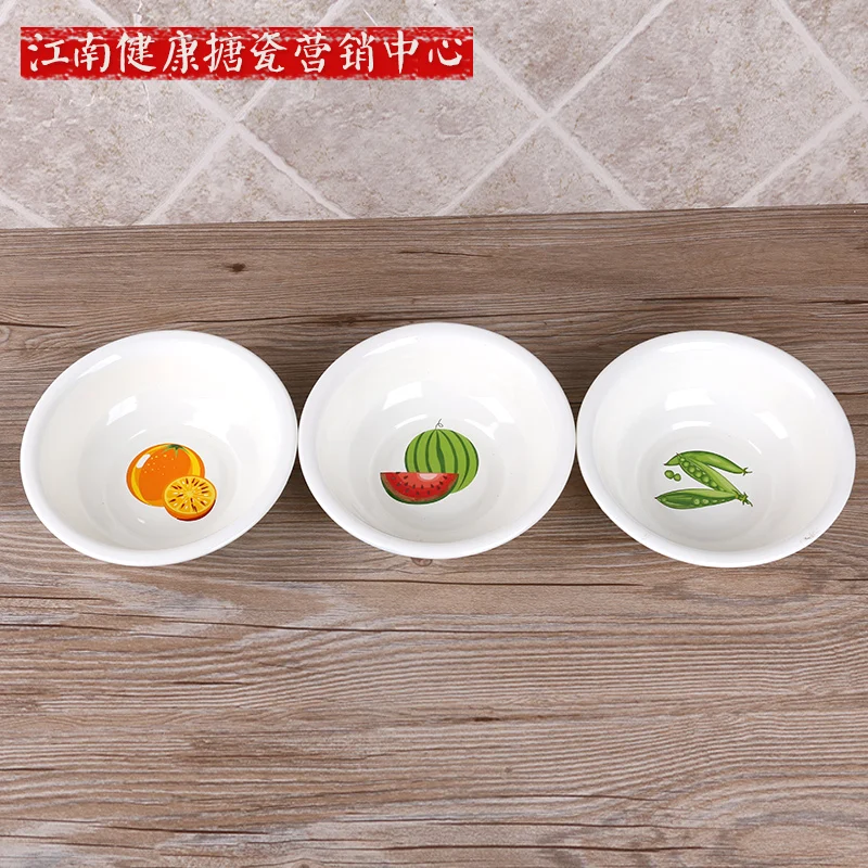 Эмалированная бутиковая Толстая эмалированная чаша для риса завтрака обеда