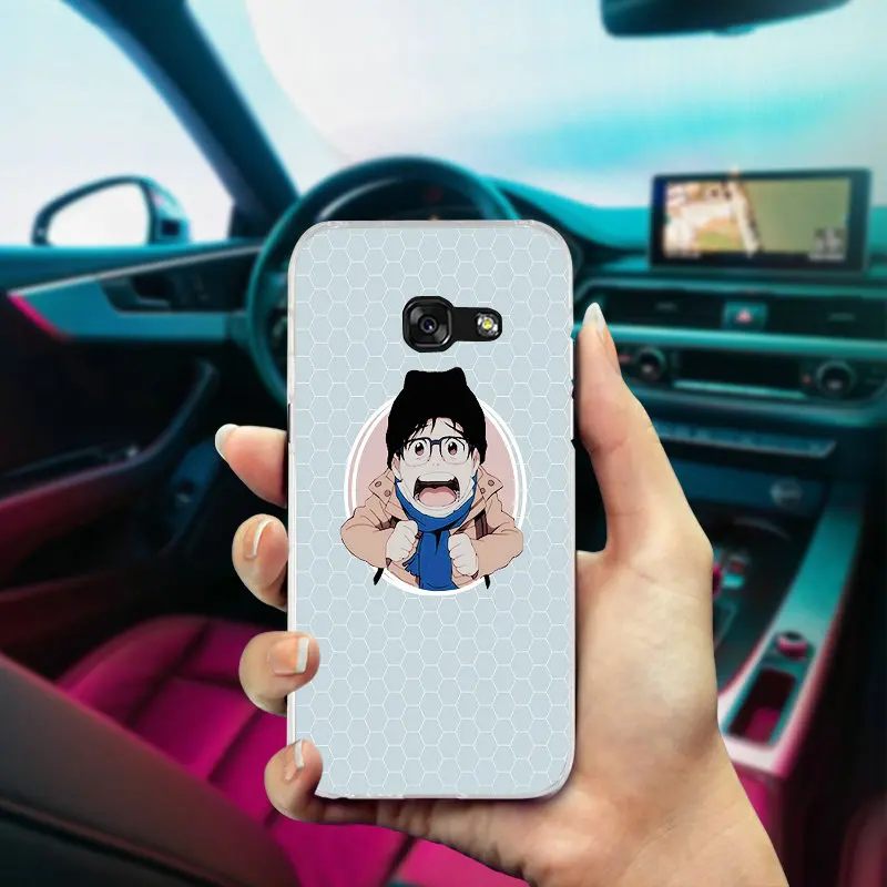 Мода Мультфильм Юри на льду Юрий для Samsung Galaxy J1 J2 J3 J5 J7 A3 A5 A7 2016 2017 чехол мягкий ТПУ