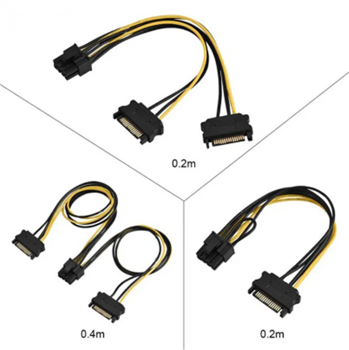 Двойной/одинарный 15 контактный SATA штекер 8 Pin (6 + 2)Pin CPU 8PIN(4 4)Pin гнездовой разъем