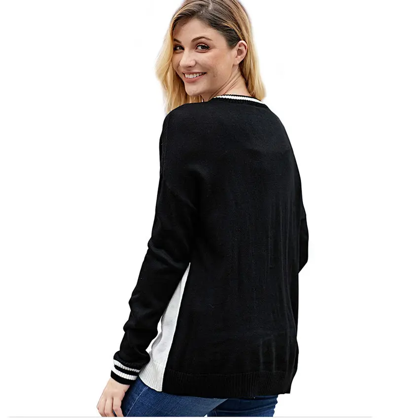 New Sweater Winter Snowman Christmas Jumper Women Sweaters Pullover Long Sleeve Casual Loose Knitted Pull Femme Hiver | Женская одежда