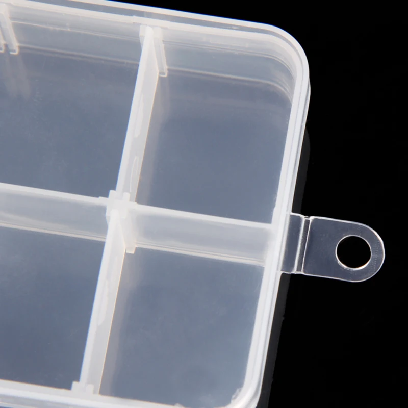 Новый пластиковый прозрачный Органайзер 10 отсек для слотов регулируемая коробка