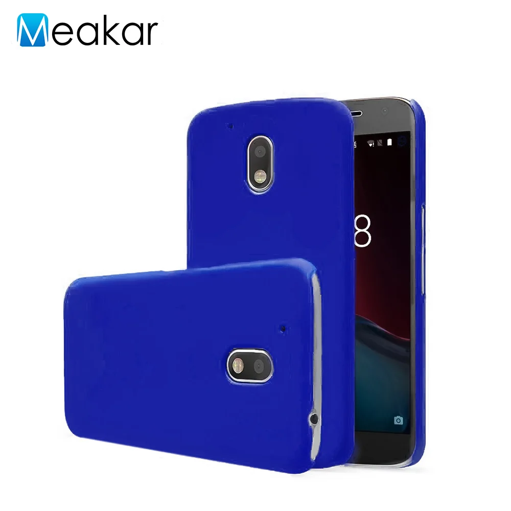 Пластиковый Чехол для Moto G4 Play, чехол для Motorola lenovo Moto G4 Play Xt1602 Xt1601 Xt1603, чехол для задней панели телефона - Цвет: blue