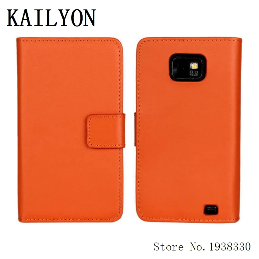 KAILYON чехол из натуральной кожи для Samsung Galaxy S2 I9100 Роскошный кошелек с откидной