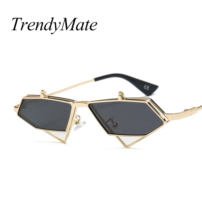 Солнцезащитные очки кошачий глаз для мужчин и женщин небольшие винтажные