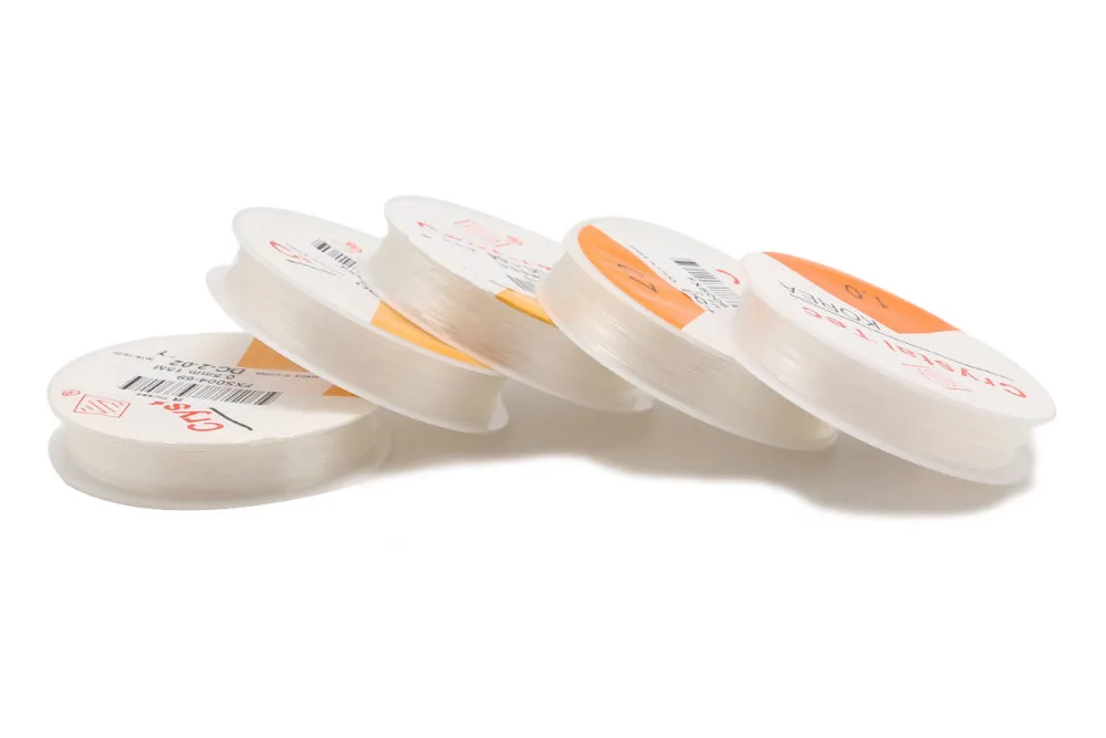 Прозрачная эластичная леска для бисероплетения 0 5/0 6/0 7/1 мм | Фурнитура и