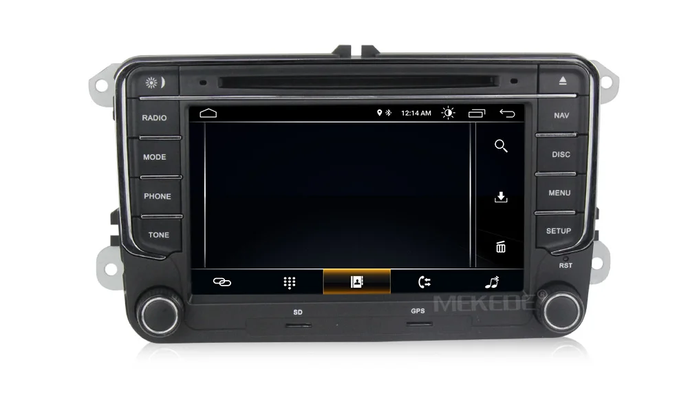 2DIN Android 8,1 автомобильный Радио gps навигатор для Volkswagen SKODA GOLF 5 Golf 6 POLO PASSAT B5 B6 TIGUAN dvd плеер BT RDS wifi микрофон