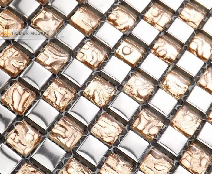 Бесплатная доставка! Розовая Смешанная серая стеклянная мозаичная плитка 12x12