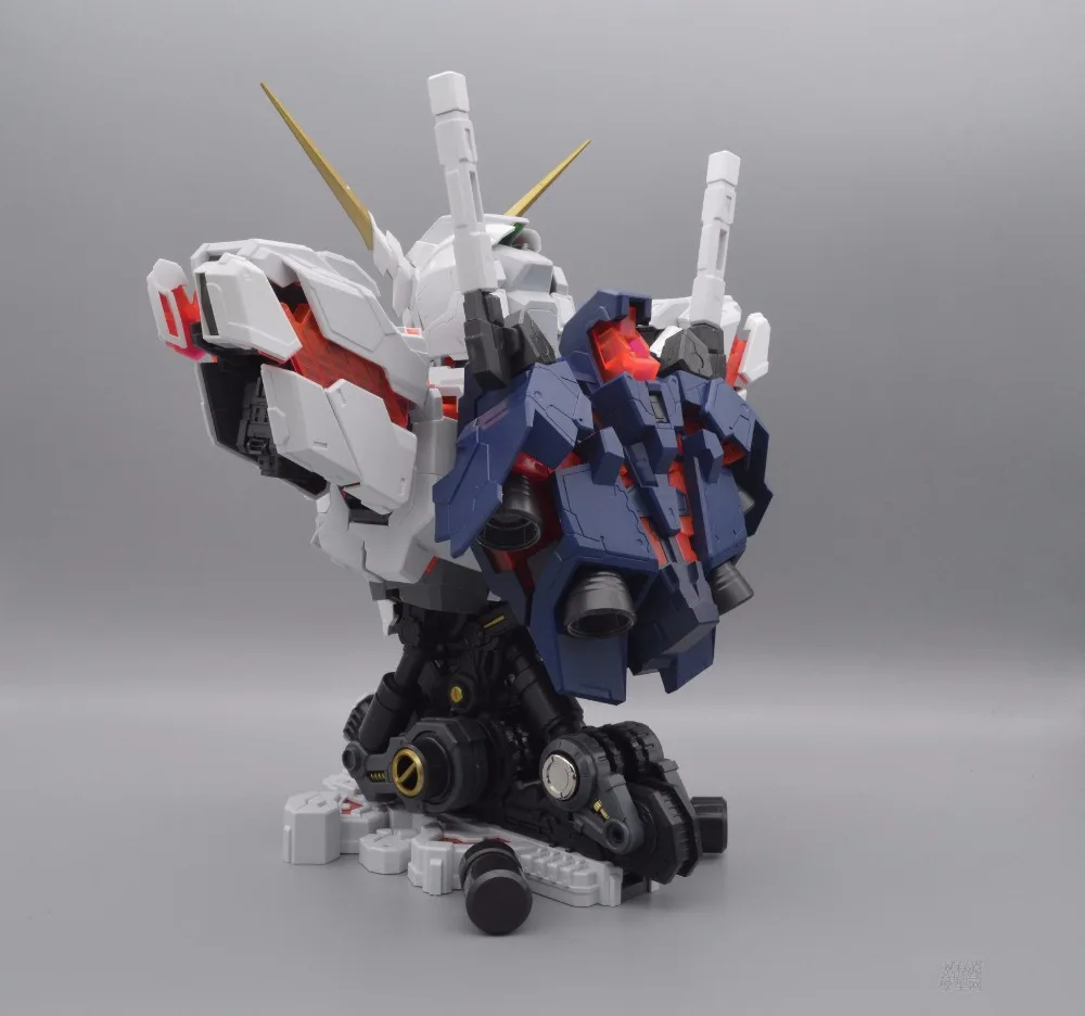 YH модель 1/35 RX-0 Единорог бюст голова Gundam полный психо-рамка прототип с светодиодный DY003