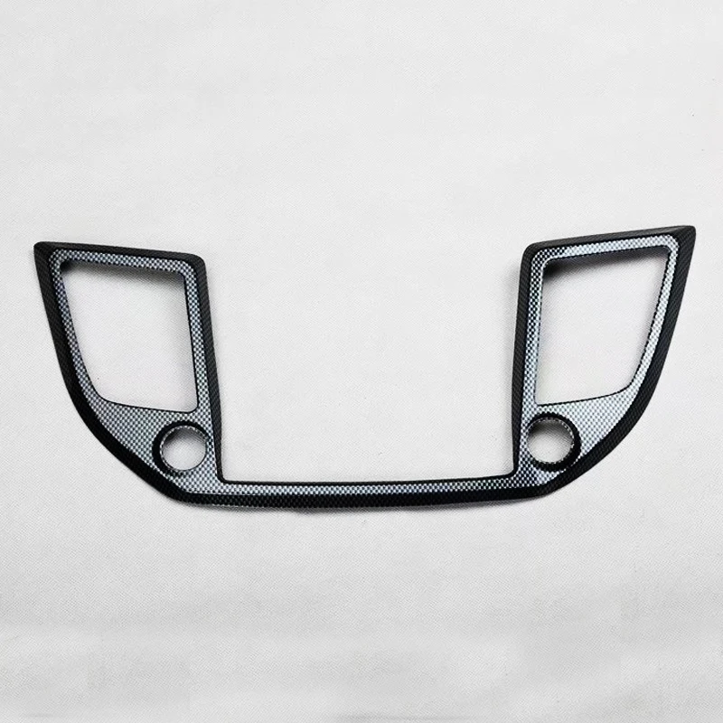 Middle AC Vent TOMEFON для hyundai Tucson ABS углеродное волокно краска для внутренней двери окна Bottons AC вентиляционное отверстие на выходе рамка отделка Чехлы для интерьера - Название цвета: Middle AC Vent
