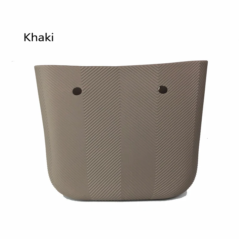 Mini Khaki Красочные мини размер EVA тела O Сумка Стиль obag тела DIY водонепроницаемая сумка резиновая силиконовая сумка женская сумка - Цвет: Mini Khaki