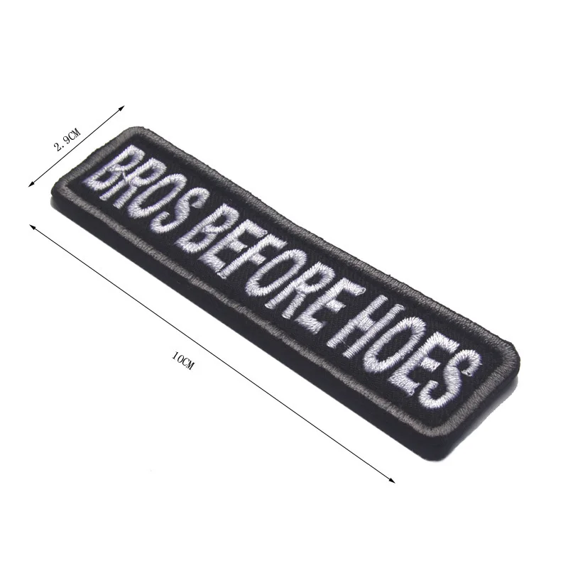 BROS BEFORE HOES тактический боевой патч 10*2 9 см Забавный и потрясающий вышитый