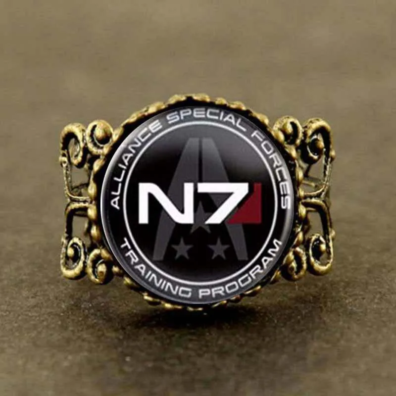 Винтажное стеклянное кольцо N7 в стиле стимпанк с эффектом массы ювелирные