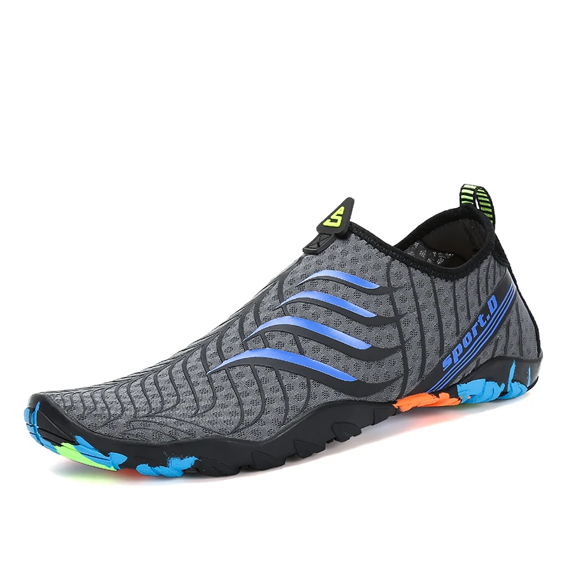 Aqua Shoes/Летняя водонепроницаемая обувь Мужские дышащие кроссовки пляжные