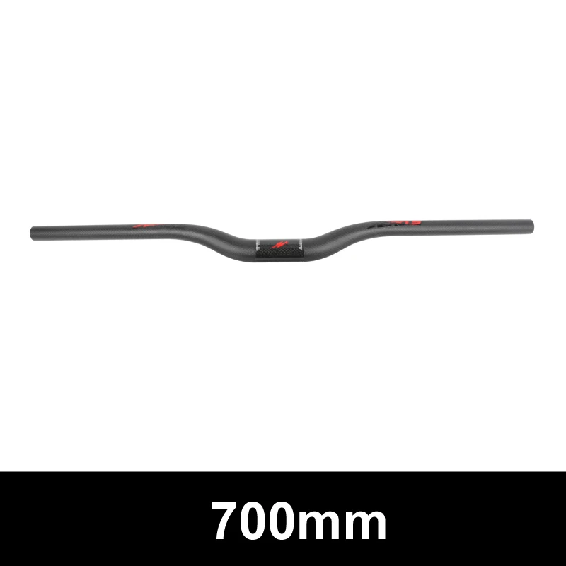 rise 700mm Ullicyc горный велосипед плоский/подъемный велосипедный руль MTB Запчасти труба из углеродистого волокна 3K полностью углеродный руль 31,8*620/640/660/680/700/720 мм CB860 - Цвет: rise 700mm