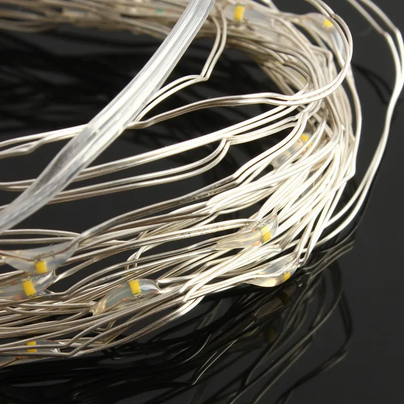 

5M 50 LED String Fairy Light 3XAA Battery Operated Lamp For Christmas Garland Party Home Wedding Decoration Warm /Cold White