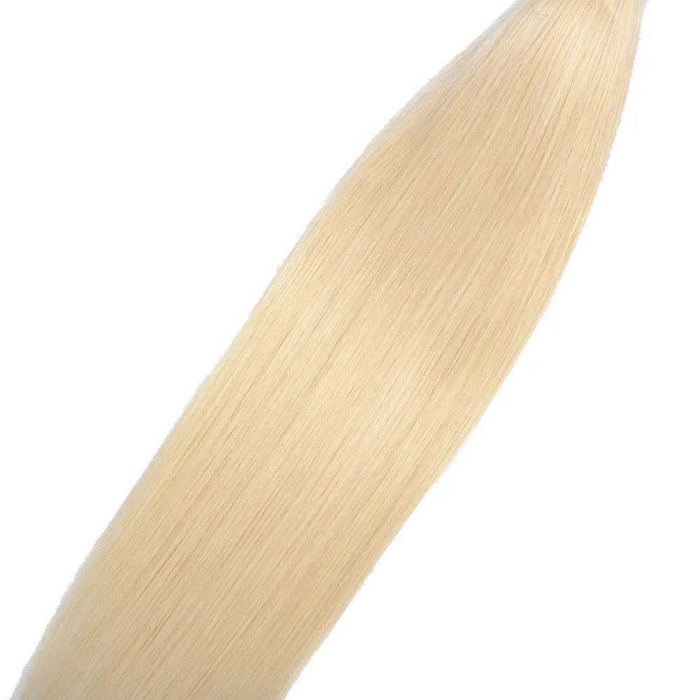 Blonde 613 Brazilian Straight Hair Weave Bundles 1 Pc Human Extensions Non Remy Piaoyi Free Shipping | Шиньоны и парики