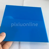 1pc j599b blue opaque acrylic board non transparent plastic sheets 1515cm thickness 2 3mm electrical diy making