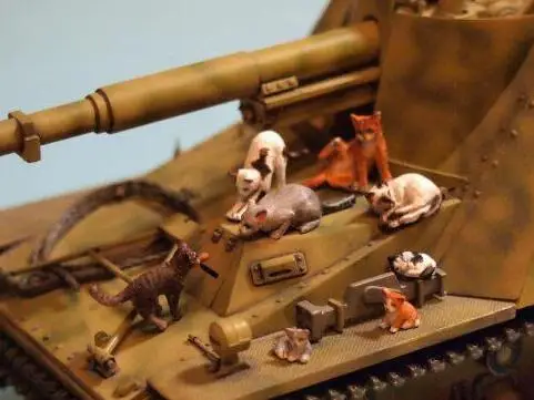 1/35 модифицированные детали фигурки животных кошек B 8 шт./компл