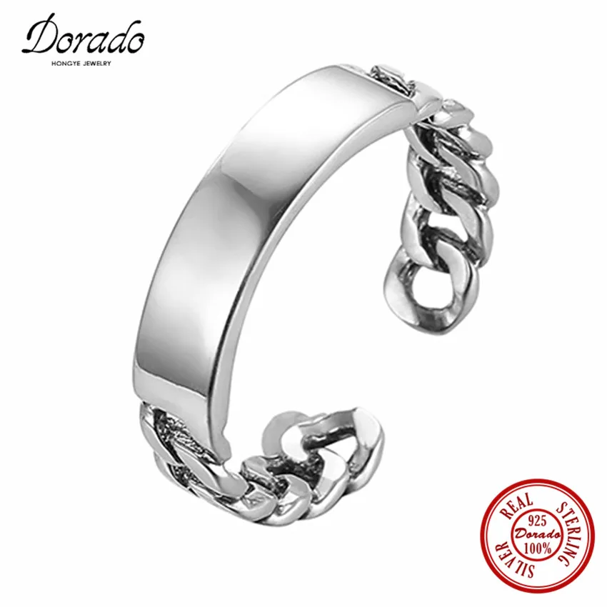 Dorado Чиан Дизайн 925 пробы сверкающий Серебряный стекируемые заявление кольцо Micro