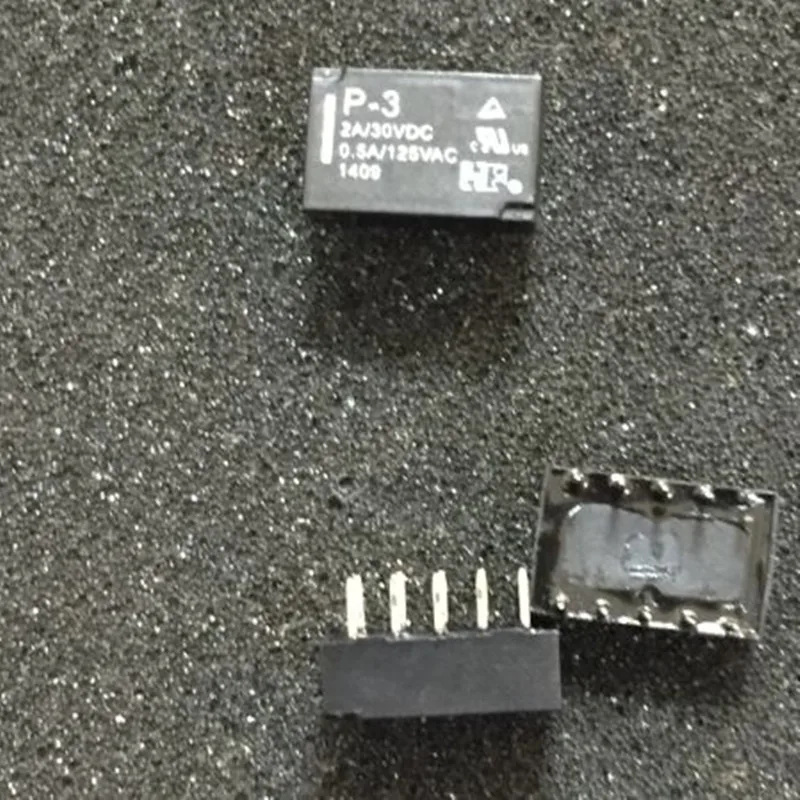 P-3 3VDC 0.5A 125VAC DIP10 реле 2 от C, новое и оригинальное 5 шт./лот
