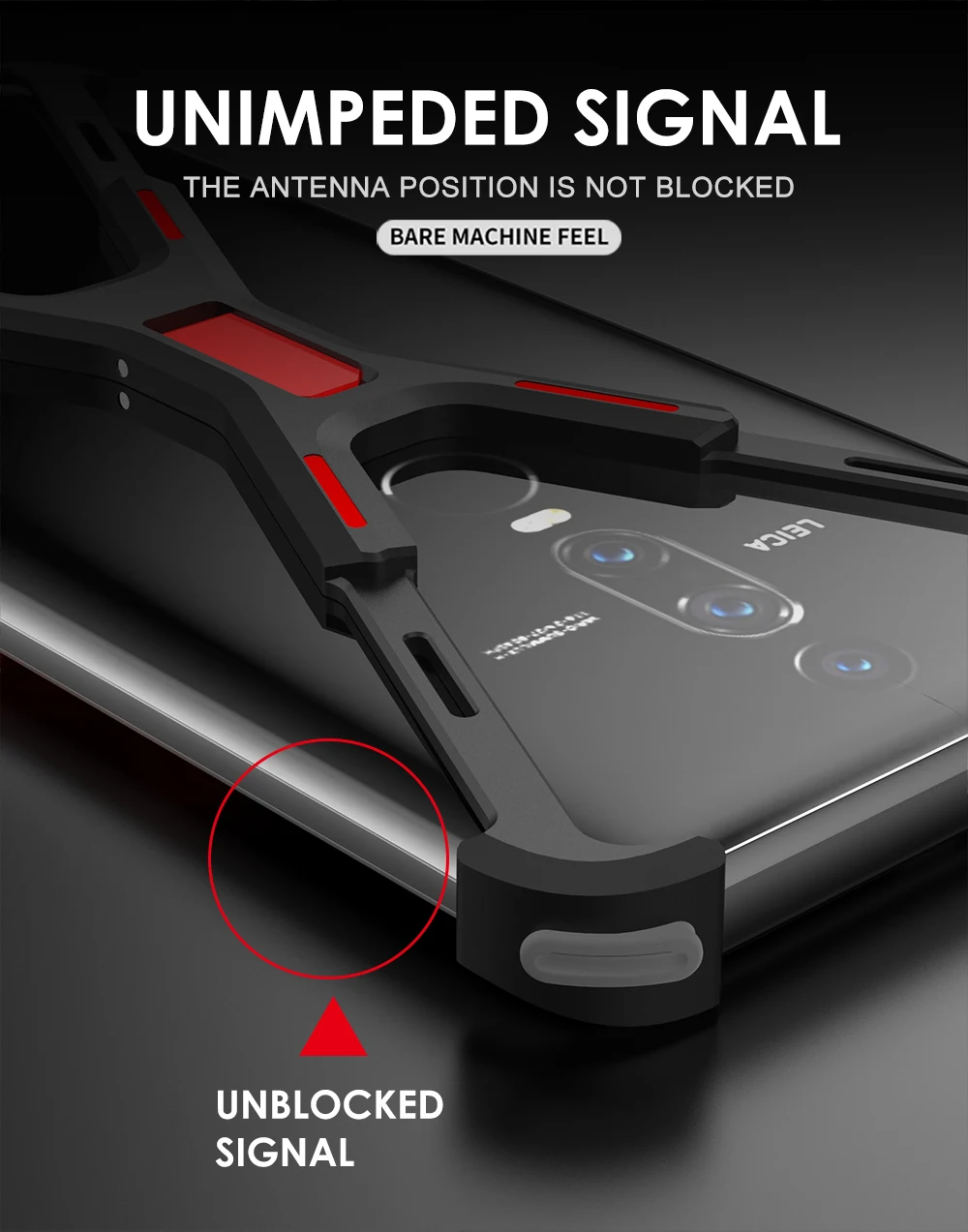 Чехол для HUAWEI mate RS Porsche version, роскошный 3D Жесткий Алюминиевый металлический каркас с кольцом-держателем, защитный задний бампер