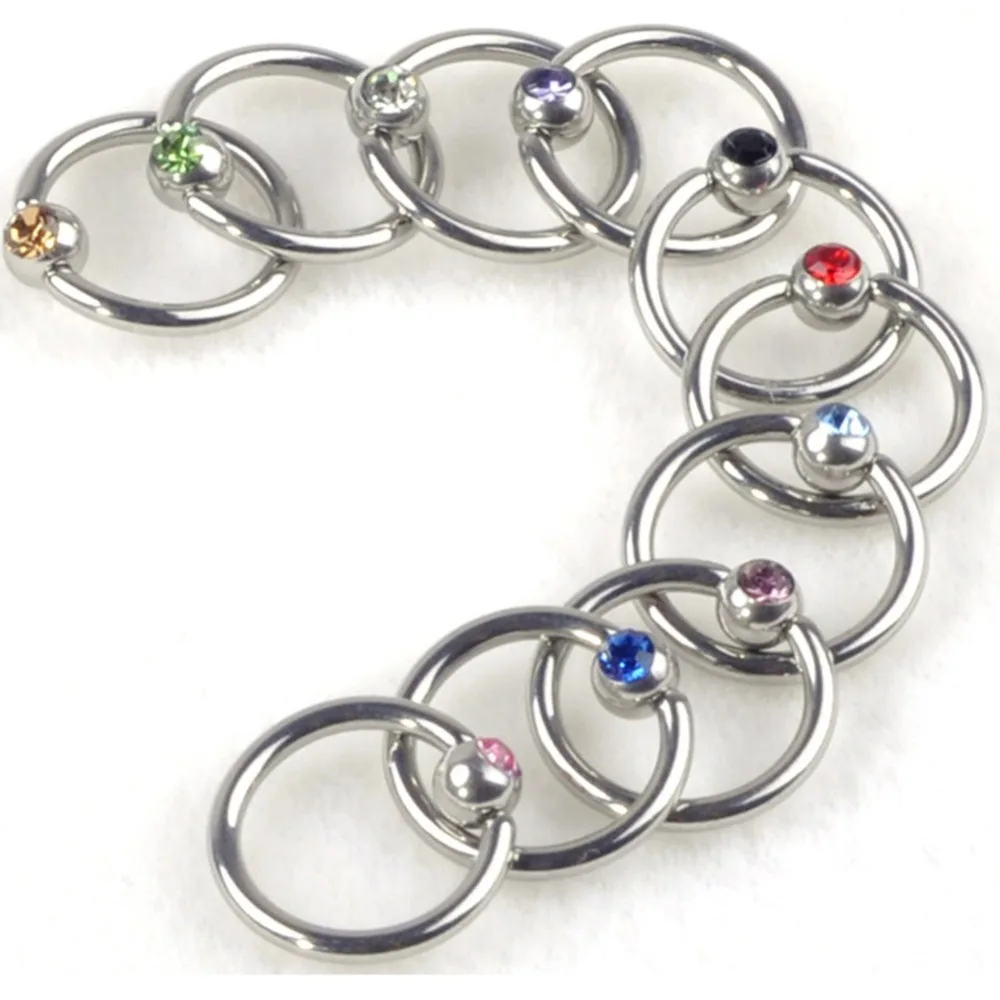 Кольцо для пирсинга из нержавеющей стали 5 шт.|body piercing jewelry|body jewelry wholesalepiercing |