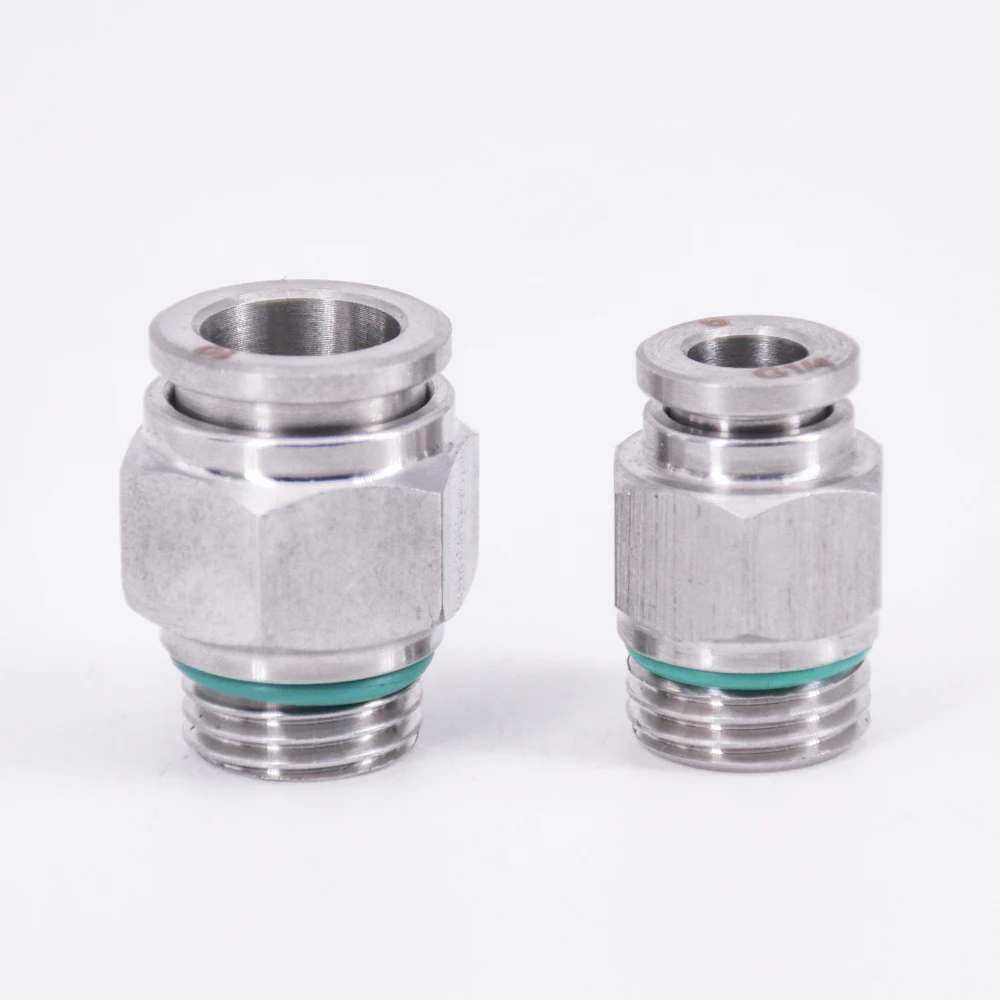 M5 M6 1/" 1/4" 3/" 1/2" BSPP Мужской Воздушный Пневматический 304 из нержавеющей стали нажимной в быстроразъемный соединитель фитинг сантехника вода газ