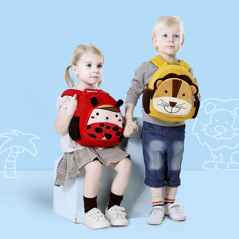 3D детская мультяшная плюшевая сумка для девочек и мальчиков модная школьная с
