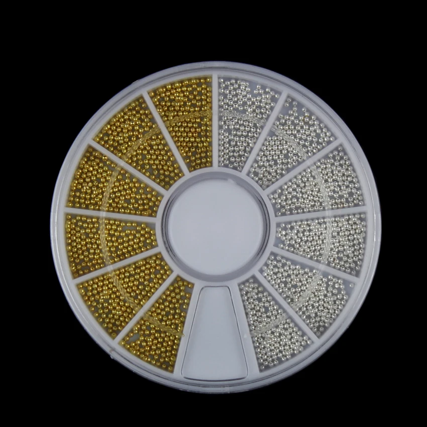 Tignish 1Wheel Steel Beads Nail Studs Gold Sliver Mix Colors Rhinestones Decoration For UV Gel Phone Laptop DIY Tools | Красота и