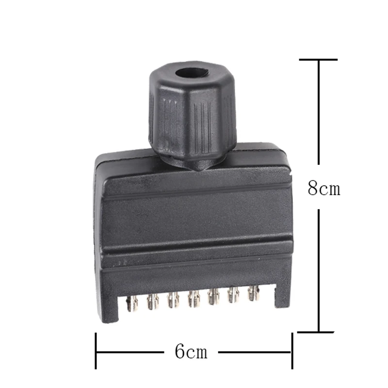 12v 7 pin flat trailer plug waterproof truck socket adapter connector caravana rv car accessory campe autoparts New Zealand | Автомобили и