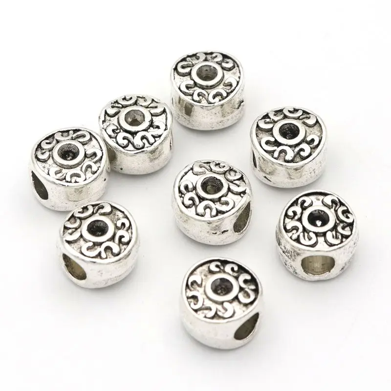 20pc Big Hole European Loose Spacer Metal Beads For Needlework Jewelry Making Diy Necklace Bracelet Accessories Wholesale | Украшения и