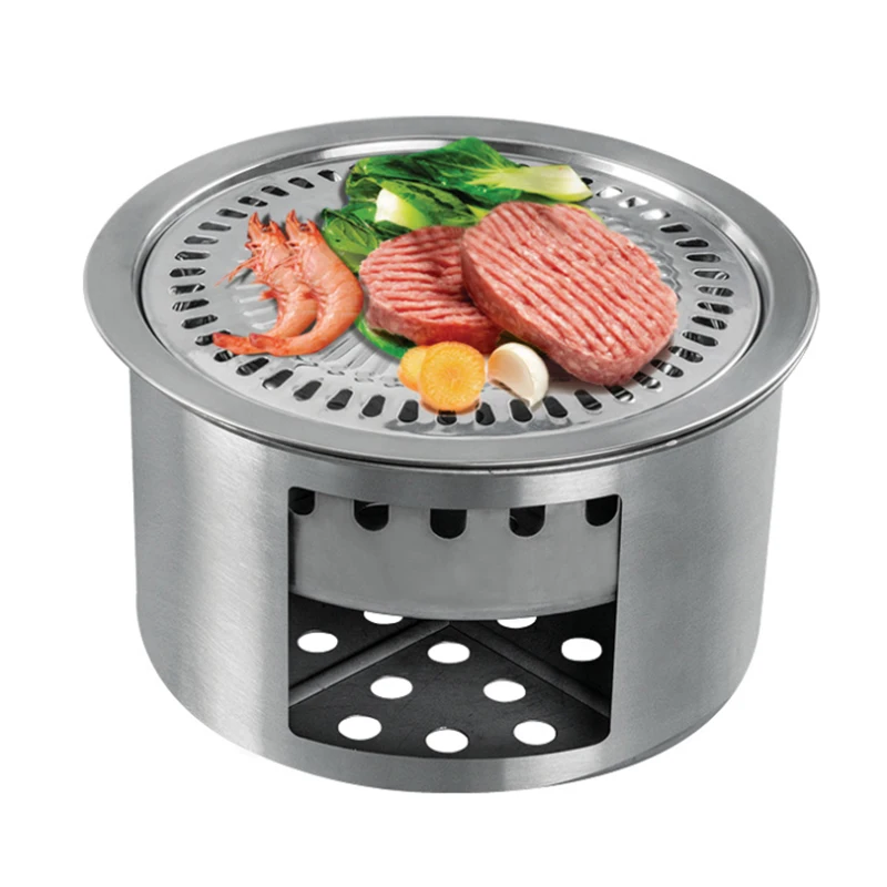 KA18 Multi-Purpose Fuel Stove Foldable Outdoor Firewoods Coal Camping Barbecue String Stew Whole Set Description of | Спорт и