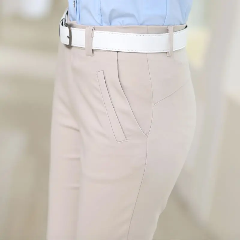 

High Quality Women Pencil Pants Female 2019 Spring Summer High Waist Leggings Ladies Casual Clothing Vintage Slim Trousers F120