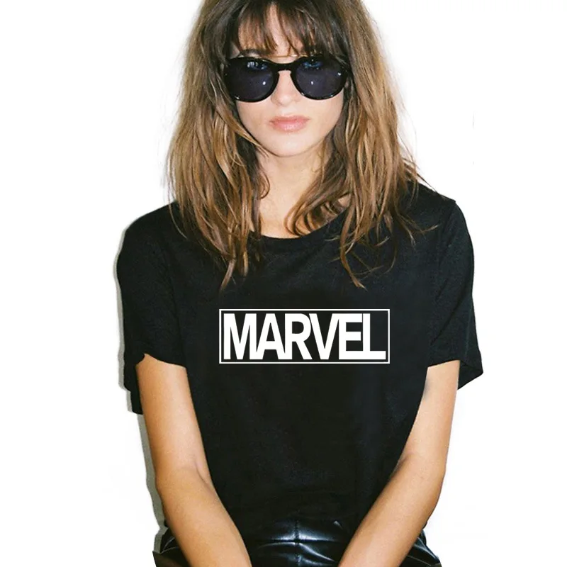 Qikenow 2018 TX-040 Лето Забавный футболки Harajuku с буквенным принтом Marvel футболка роковой