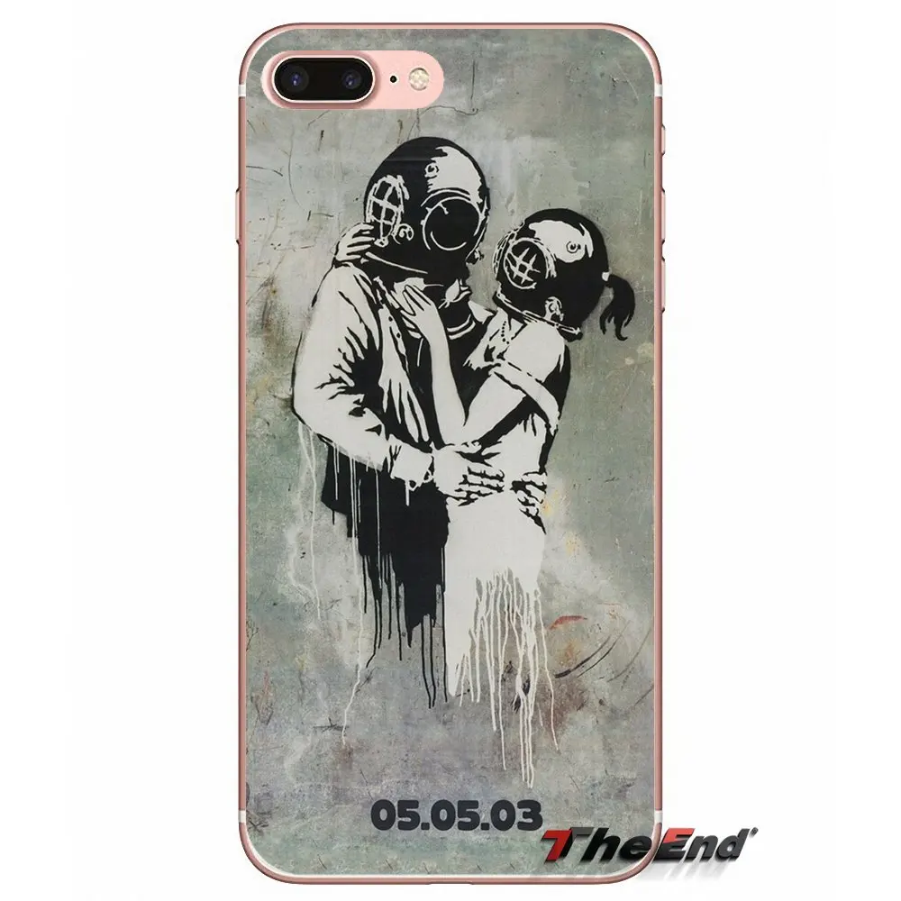 Чехол для телефона Banksy Graffiti Think Tank Deep Sea Dancers Apple iPhone X 4 4S 5 5S SE 5C 6 6S 7 8 Plus 6sPlus 6Plus 7plus 8plus