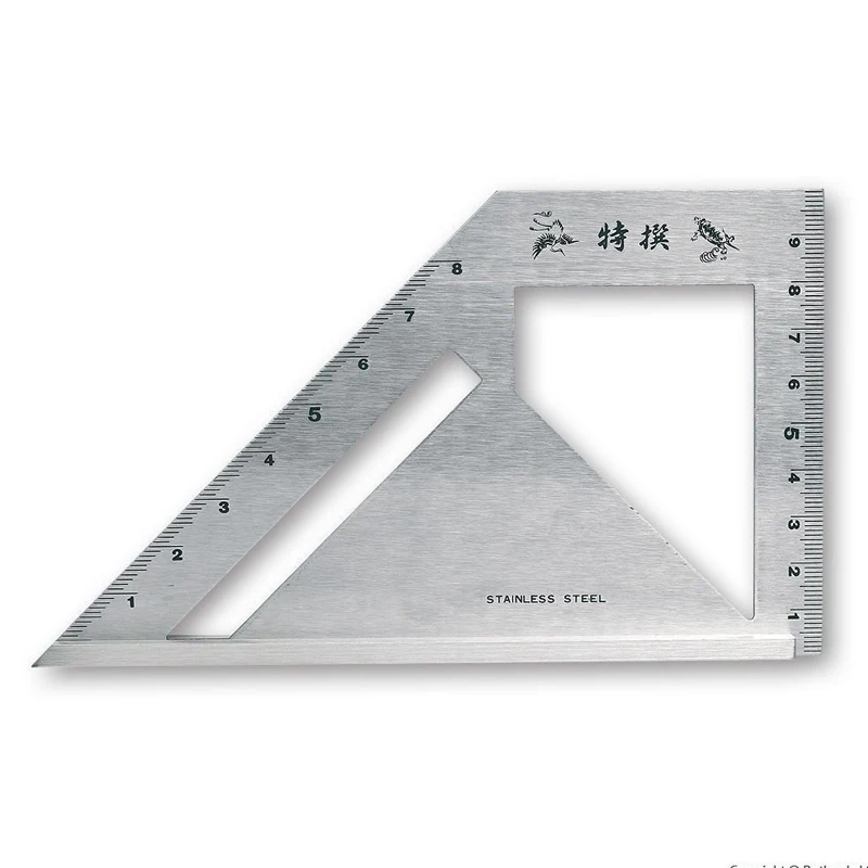 

Multifunctiona Japanese Woodworking lSquare 45 90 & 135 Degree Right Angle Square Protractor Gauge
