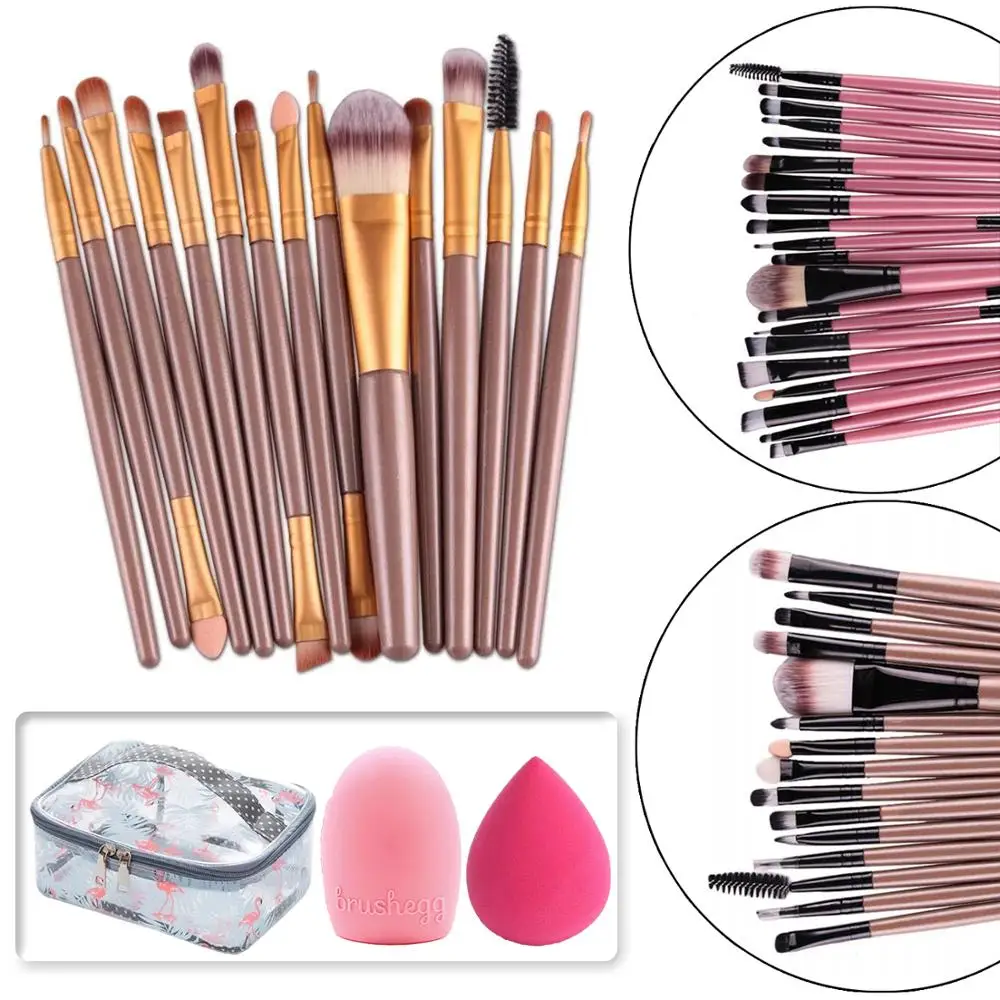 Набор кистей для макияжа 15 шт. тени Пудра основа подводка глаз губ Pro