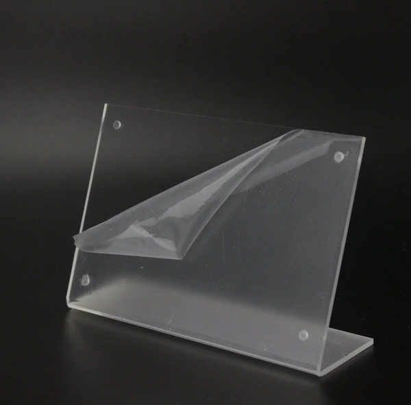 

150*100mm L strong magnetic advertising tag sign card display stand Acrylic table Desk menu price Label Holder Stand