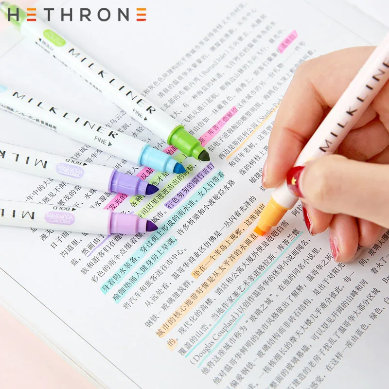 Маркеры hetron 12 шт./компл. sharpie цветные маркеры для детей милые ручки с двойной