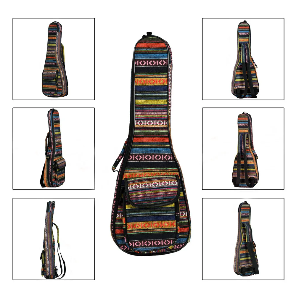 

21 inch 23 inch ukulele bag small guitar ethnic style bag ukulele accessories