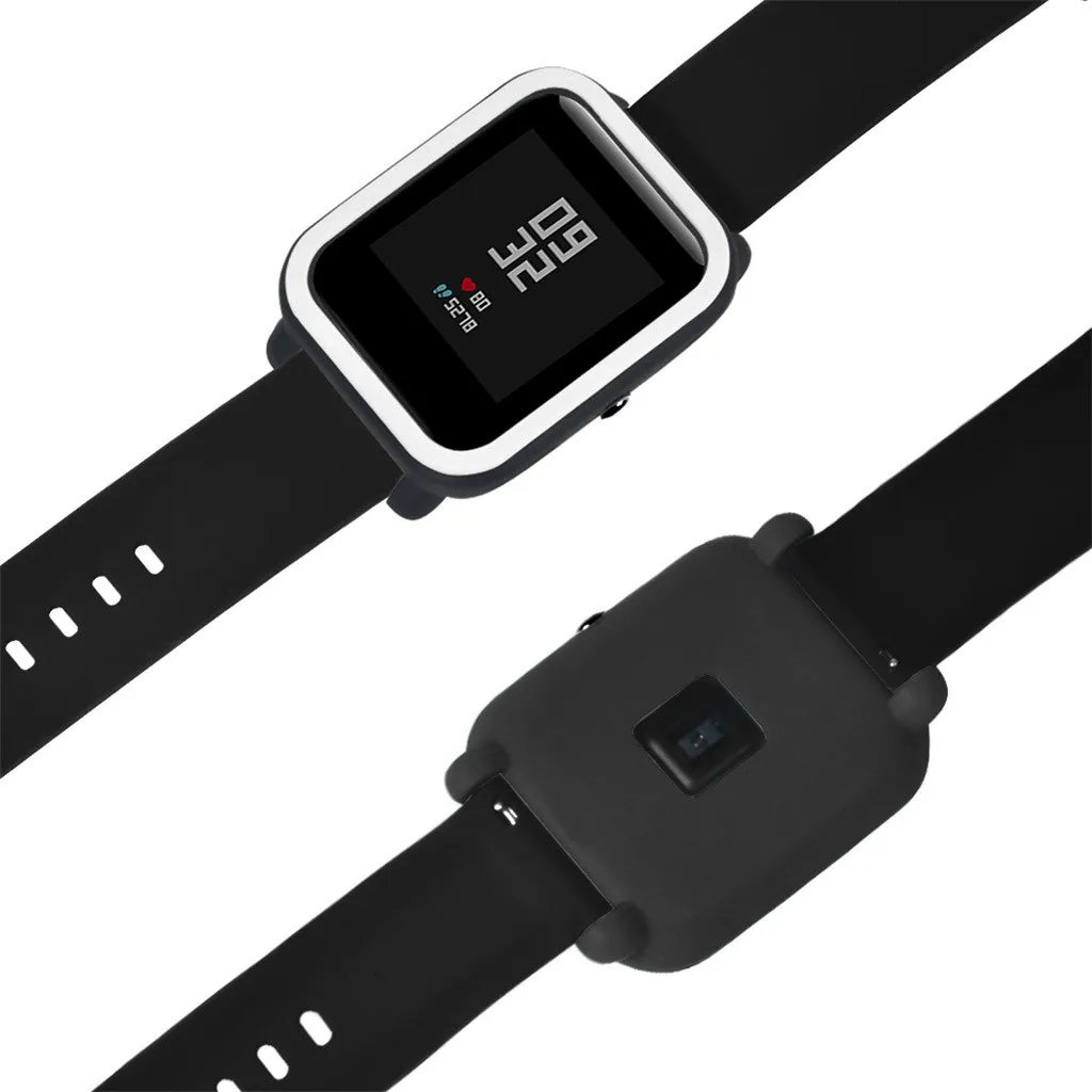 Модные прочные Чехлы для часов, мягкий силиконовый чехол для Huami Amazfit Bip, Молодежные часы с защитой экрана, Повседневные Чехлы для часов
