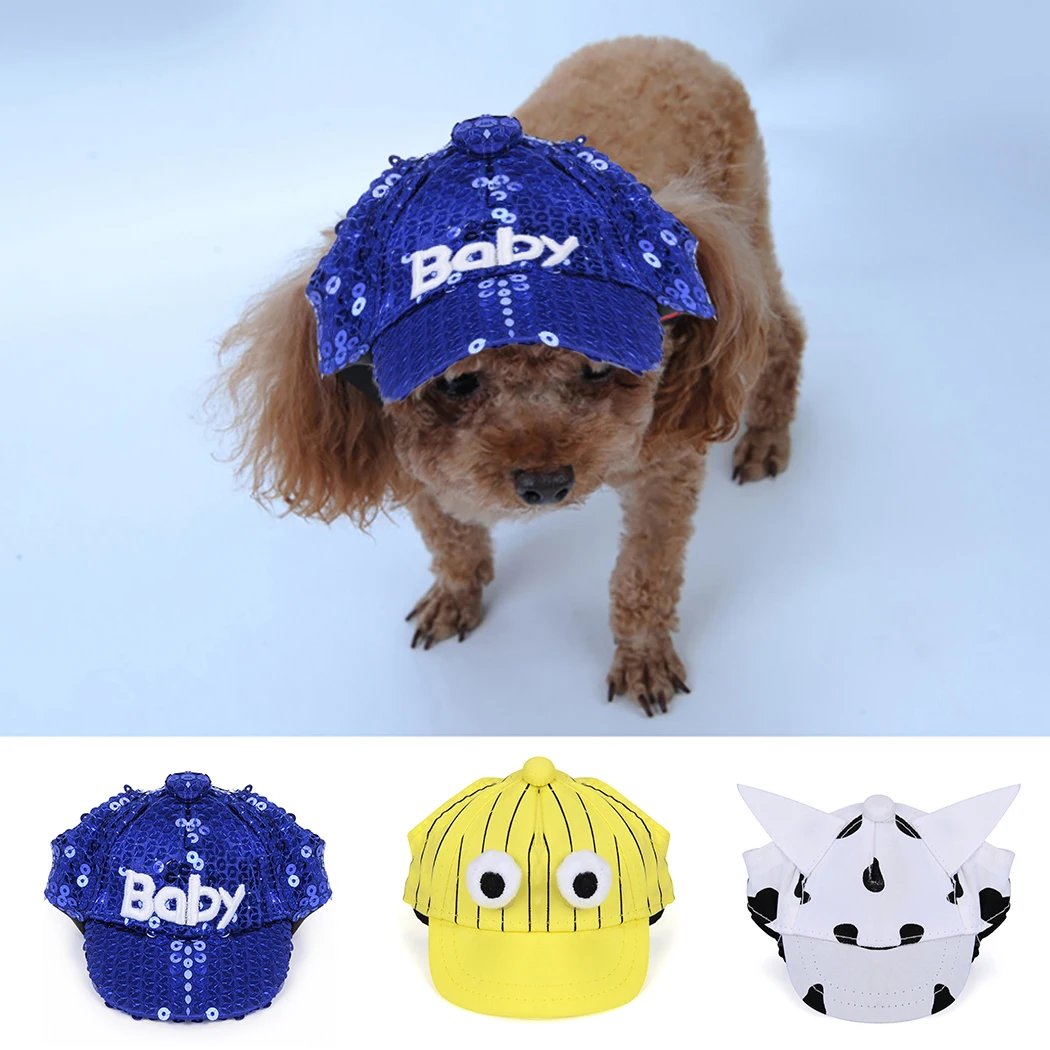 2019 Fashion dog Hat Summer for Small Dog Cat Baseball Cap Visor With Ear Holes Pet Products Outdoor Accessories Sun | Дом и сад