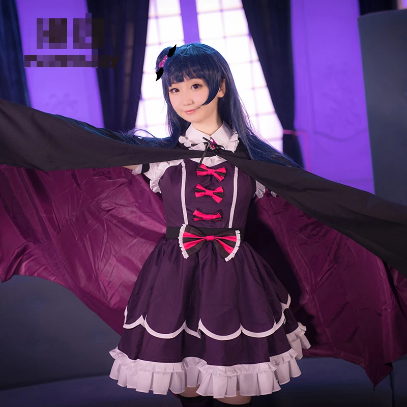 Tsushima Yoshiko Love Live! Солнечном свете! Aqours падшие ангелы униформа для косплея+ плащ